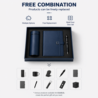 Ensemble cadeau promotionnel d'entreprise, bloc-notes A5 écologique avec logo personnalisé, stylo en métal, thermos, boîte cadeau
