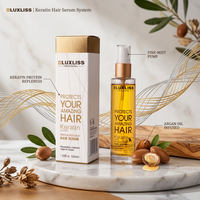 Qst-sérum pour cheveux à la kératine, produit de luxe, huile d'argile, nourrissant, réparation pour cheveux