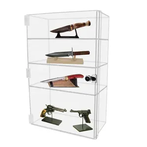 Manufacturer factory supplier Acrylic Display Cabinet With Lock - Rectangular Locking Clear Acrylic Display Case