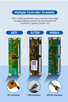 Kit de Panel Táctil PCAP EETI de 11.6 Pulgadas, Interfaz USB I2C de 10 Puntos, Vidrio Templado de Dureza 6H