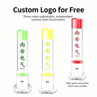Lampe d'avertissement LED à trois couleurs avec coque métallique gravée, indicateur lumineux en cristal, alarme sonore et visuelle pour équipement CNC, 24V