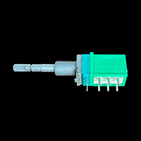 TOPVR Potentiomètre télescopique 9 broches en stock, interrupteur push-pull équivalent ALPS RK097-B10K pour haut-parleur Harman Kardon, tolérance 10 %