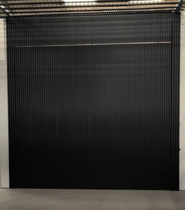 <span class=keywords><strong>Porte</strong></span> de <span class=keywords><strong>garage</strong></span> moderne isolée en aluminium noir électrique automatique intelligente pour villa de luxe - Product Image 3