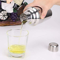 Ensemble de shaker à cocktails en acier inoxydable 9 pièces avec doseur, passoire, pilon, becs verseurs, kit de barman professionnel