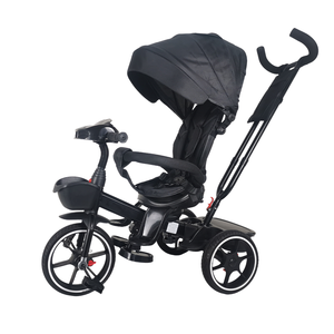 Triciclo Resistente para Bebés con Manillar para Padres, Sistema de Frenos Dobles, Canasta de Almacenamiento Grande y Toldo Acolchado para Niños Pequeños - Product Image 2