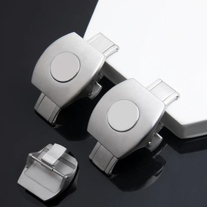 Benutzer definiertes Logo Originals truktur Edelstahl verschluss Uhren armband Schmetterling für Fr-<span class=keywords><strong>anck</strong></span> Mul-ler Serie V45 Faltschnalle20mm - Product Image 1