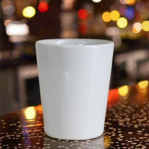 Vendita diretta della fabbrica di <span class=keywords><strong>vetro</strong></span> personalizzato in ceramica da 60ml tazza di sublimazione Scratch bianco colpo di ceramica tazza di whisky - Product Image 5