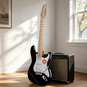 Manico a <span class=keywords><strong>C</strong></span> per <span class=keywords><strong>Chitarra</strong></span> Elettrica Humbucker a Bobina Singola Premium per Performance sul Palco - Product Image 1