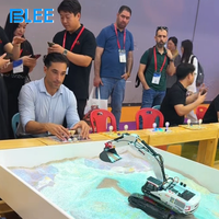 BLEE Kit de jeu populaire d'excavatrice-grue télécommandée pour enfants, jeu d'amusement pour centres commerciaux et cafés
