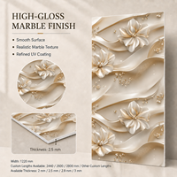 Panel de Pared de PVC con Diseño Floral 3D de MORLENX, Resistente al Agua y Fácil de Limpiar, para Decoración de Paredes en la Sala de Estar