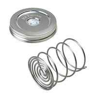 Tapas de acero inoxidable de 86 mm para tarros de fermentación con espirales para encurtidos