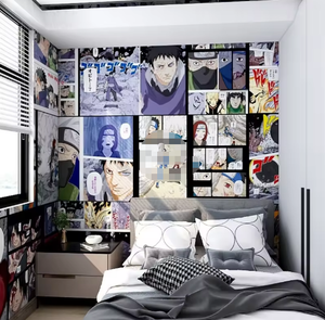 Dessin animé <span class=keywords><strong>Action</strong></span> bande dessinée Manga fond <span class=keywords><strong>papier</strong></span> peint Mural Anime décoration mur - Product Image 3