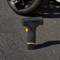 Pompe à air de type pistolet à gonflage illimité, pompe à air pour voiture avec batterie 2000mAh*3
