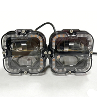 Nouveau projecteur carré 2026 65W 4 pouces bicolore à faisceau haut et bas avec feux de jour DRL 12V