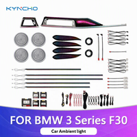 KYNCHO LED 64 couleurs, éclairage ambiant pour voiture BMW Série 3 F30, modèles d'éclairage ambiant pour voiture, lampe décorative pour voiture, éclairage intérieur automobile