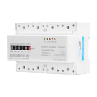 DTS6619-027 compteur d'énergie triphasé à quatre fils registre mécanique 3*5(100)A 3*230/400VAC MID certifié nouveau