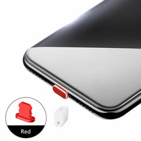 USENGKA Hot Style, Port de charge en gros, bouchon anti-poussière en métal pour iPhone avec Clip en plastique blanc