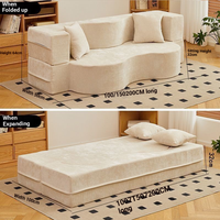 Modernes, Einfaches, Abnehmbares, Waschbares, Vakuumkomprimiertes, Faulenzersofas für Apartments, zum Sitzen, Liegen, Klappbares Schlafsofa