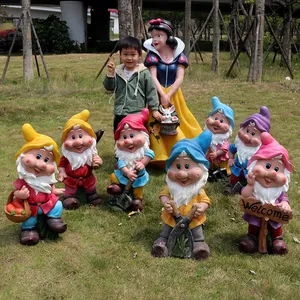 Venta al por Mayor 2023: Estatua de Resina de Tamaño Real de Blancanieves y los Siete Enanitos, Figura de Gnomo de Cuento de Hadas en Fibra de Vidrio - Product Image 3