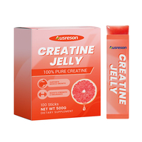 Ausreson OEM Créatine Monohydrate Électrolyte HCl en Gelée, Complément pour la Relaxation Musculaire, 200 Mesh, Sachet de 500g, Gelée de Créatine