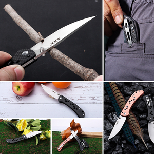 มีดพับ <span class=keywords><strong>Sanrenmu</strong></span> 9165 รุ่นขายดีที่สุด กันลื่น G10 สำหรับตั้งแคมป์ ล่าสัตว์ พกพา EDC มีดพกยุทธวิธีเอาตัวรอด - Product Image 6