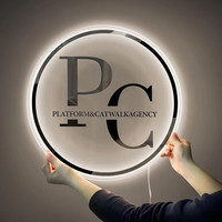 Enseigne lumineuse en acrylique, enseigne au néon, publicité, logo en acrylique 3D, lettres rétroéclairées LED personnalisées, logo circulaire en acrylique