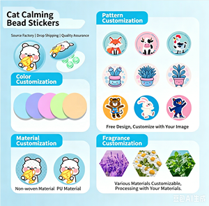 Autocollants apaisants pour animaux USMILEPET, infusés aux phéromones naturelles et à l'huile essentielle de lavande, patchs anti-anxiété pour chats et chiens - Product Image 6