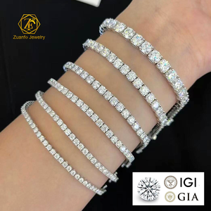 IGI GRC 랩 다이아몬드 목걸이 D VVS1 VS1 2MM 3MM 4MM 5MM CVD HPHT 18K 14K 화이트 골드 캐럿 랩 생성 다이아몬드 목걸이 - Product Image 2