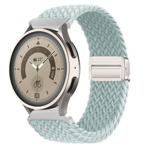 Bracelet de montre en nylon tressé 18 mm 20 mm 22 mm avec fermoir magnétique, boucle sport pour montre intelligente Samsung Huawei - Product Image 2