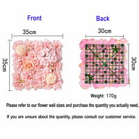 Bruidsdecoratie van zijden bloemen, wanddecoratie met rozen en roze hortensia's, minimalistische kunstbloemen, decoratie voor bruiloften
