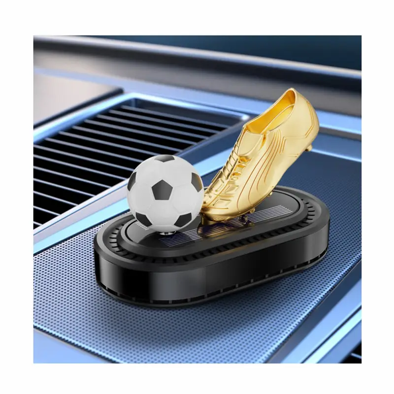 Neuankömmling Luxus Solarenergie Auto Lufter frischer In Bulk Lufter frischer Benutzer definierte Fußball Modell Auto Parfüm