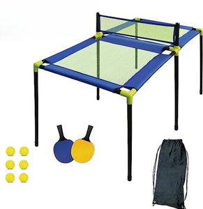 Table de <span class=keywords><strong>ping</strong></span>-<span class=keywords><strong>pong</strong></span> portable pour l'intérieur ou l'extérieur, avec deux raquettes, six balles et sac de rangement - Product Image 1