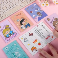 Niedliches Cartoon 64K Mini-Notizbuch, Spaß-Tagebuch für Schüler und Kinder, Tragbares Notizbuch
