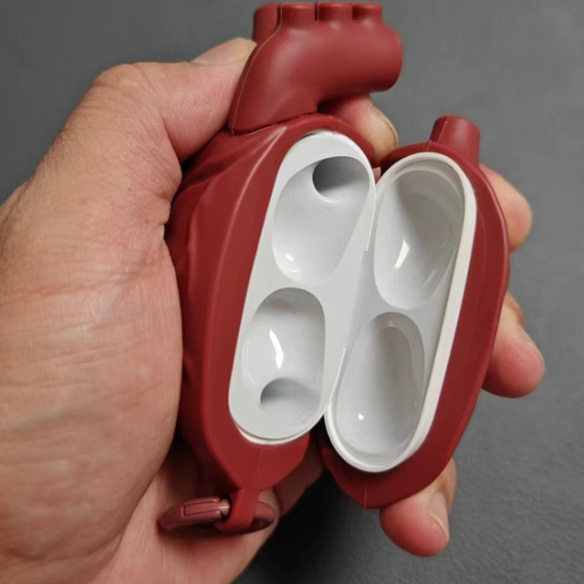 Creative Beating Heart Earphone Case Shockproof Protective Cover for Airpods