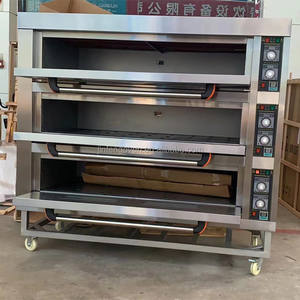 Industriale commerciale grande 3 Deck 9 vassoio forno elettrico 6 vassoio forno per pane per panetteria ristorante - Product Image 5