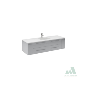 Grifo de tocador de baño de madera maciza de roble/Pino/Acacia de diseño moderno, la más alta calidad, OEM, ODM, fabricante de Vietnam, listo para enviar - Product Image 1