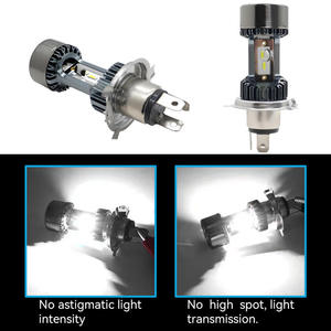 H4 BA20D ไฟหน้ารถจักรยานยนต์ LED พร้อมชิป LED แบบ COB 12V/24V ไฟฟ้าสามกรงเล็บในตัวแสงสีฟ้าอุณหภูมิสี 6000K - Product Image 4