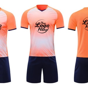 เสื้อฟุตบอลผู้ใหญ่แบบไล่เฉดสี ยูนิเซ็กซ์ พิมพ์ลายด้วยความร้อน โลโก้และหมายเลขสั่งทำได้ ผ้าสแปนเด็กซ์/โพลีเอสเตอร์ 140 กรัม แห้งเร็ว คุณภาพสูง - Product Image 4