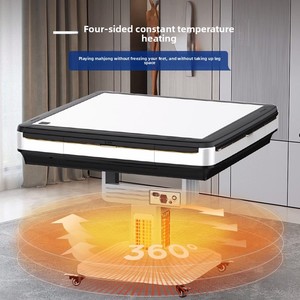 Tavolo <span class=keywords><strong>da</strong></span> Mahjong Automatico Pieghevole Anti-ribaltamento con Funzione Silenziosa e Doppio Uso come Tavolo <span class=keywords><strong>da</strong></span> Pranzo per Casa - Product Image 4