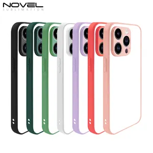 Casing lunak kosong Multi Warna untuk iPhone 14 seri personalisasi 2D TPU sublimasi casing telepon