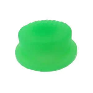 501B 502B Flashlight Green Luminous Silica Gel Button Top Cover Rubber Switch TailCap