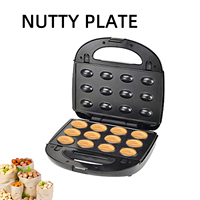 Vente en gros 750W 2 tranches détachable plaque antiadhésive professionnel donut panini Triangle Sandwich Maker 6 en 1 gaufrier