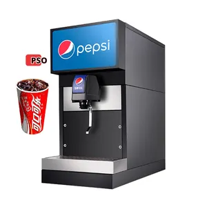 4ノズルペプシコーラ製造機自動ポストミックスソーダファウンテンディスペンサーマシンでコーラを製造