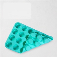 Moule à pâtisserie en silicone rond à 24 cavités, parfait pour la cuisson de mini-gâteaux et de pâtisseries pour le thé de l'après-midi