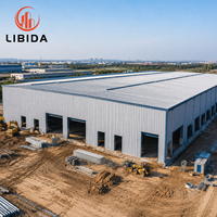 Taller de Estructura de Acero Prefabricada Sellada de Gran Envergadura, Fábrica Industrial Resistente Sin Columnas con Diseño Profesional en Tekla