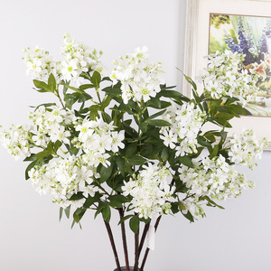 3-Forked Michelia Champaca Artificial <b>Flowers</b> High Simulation Plastic <b>Silk</b> Wedding Decor Outdoor Photography Props - Product Image 1