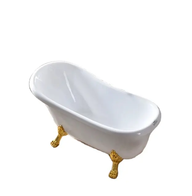 Chinses factory Free standing bathtub Soaking Plastic Claw Foot Bath Tub classic bathtubs clawfoot freestanding bathtub for bath