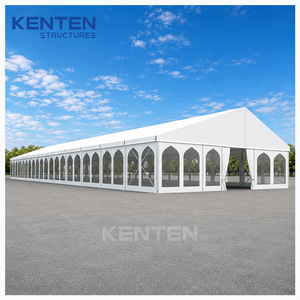 Tendone di Lusso per Matrimoni ed Eventi, Grande Tenda Bianca per Cerimonie 20mx40m 40x60 40x80 60x40 60x80, Gazebo per Feste, Tenda a Piramide con Struttura - Product Image 5
