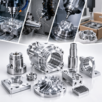 Service de fraisage et tournage CNC 5 axes sur mesure pour composants mécaniques de précision en aluminium, acier, cuivre, laiton, OEM
