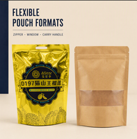 Sachet Doypack Recyclable Conforme PPWR en Monomatériau avec Fermeture Éclair et Fenêtre Transparente pour Emballage Alimentaire, Vente en Gros Personnalisée